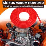 Otovadim Silikon Hortum Vakum, Fıskiye ve Veskeyt Hortumu , Basınç Hortumu (Wastegate Hose) - 4mm - Kırmızı