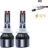 Otovo Oto H3 LED Far Ampulü Buz Mavi ve Beyaz 33W-3300LMX2-12V / LAAM488 - Renkli