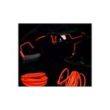 Otovoo Araç Içi Torpido Şerit Ledi Renkli Ip Neon Led 2 Metre Turuncu Koyu