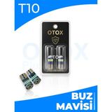Otox T10 | BUZ MAVİSİ ( ICE BLUE ) | Canbus | LED Park Ampulü 6000K BUZ MAVİSİ – Plakalık & Tavan Aydınlatma Uyumlu (2’li Set)