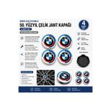 OTOYOL BMW G20 Uyumlu 50. Yıl Tasarım Jant Göbek Kapağı ABS Plastik 4 Adet Set