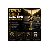 OTOYOL Toyota Gold Araç Ayna Süsü Püsküllü Dikiz Aynası Dekoratif Oto Aksesuarı 1 Adet