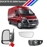 Otozet-Fiat Ducato Sağ Dış Ayna Alt Küçük Camı Mekanik Tip Yolcu Tarafı 2006 Sonrası
