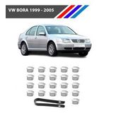 Otozet - VW Bora Bijon Civata Kapağı Krom Renk 21 Parçalı Set 17mm 1999 - 2005
