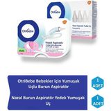 Otribebe Bebekler Için Yumuşak Uçlu Burun Aspiratörü+Nazal Burun Aspiratörü Yedek Uç (10 Adet)
