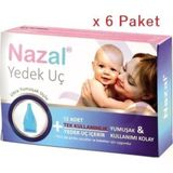Otribebe Nazal Burun Aspiratörü Yedek Uçlar Yumuşak ve Hijyenik 6 Kutu 72 Adet Tek Kullanımlık