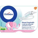 Otribebe Yumuşak Uçlu Nazal Aspiratör 2 Adet Bebek Dostu Kolay Temizlenebilir Tasarım