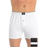 ÖTS 5’li Erkek Boxer - %100 Pamuk, Ultra Yumuşak Kumaş, Rahat Kalıp, Etiketsiz ve Kaliteli Boxer, Hediye Kutulu Günlük Erkek İç Giyim, (Beyaz - M)