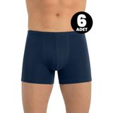 Öts 6'lı Erkek Boxer İnce Bel Lastikli (%47 Modal -%47 Pamuk -%6 Elastan), Lacivert, 2XL