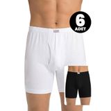 Öts 6'lı Erkek Boxer Süprem (%100 Pamuk), Renkli, 2XL