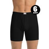 Öts 6'lı Erkek Boxer Süprem (%100 Pamuk), Siyah, 3XL