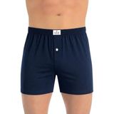 Öts Erkek %100 Pamuk Boxer Düğmeli Süprem Kumaş Özel Esnek Kalıp (2655) - 3XL - Lacivert