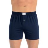 Öts Erkek %100 Pamuk Boxer Düğmeli Süprem Kumaş Özel Esnek Kalıp (2655) - XL - Lacivert
