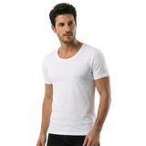 Öts Erkek %100 Pamuk T-Shirt Açık Yaka Yarım Kollu Özel Tasarım (1610)