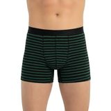 Öts Erkek Boxer Çizgili (%96 Pamuk -%4 Elastan), Yeşil, M