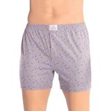 Öts Erkek Boxer Desenli, Düğmeli (%100 Pamuk), Açık, XXXL