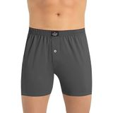Öts Erkek Boxer Düğmeli, Süprem Kumaş (%100 Pamuk), Füme, M
