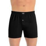 Öts Erkek Boxer Düğmeli, Süprem Kumaş (%100 Pamuk), Siyah, S
