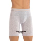 Öts Erkek Boxer Ekstra Uzun Paça Boyu (%96 Pamuk -%4 Elastan), Siyah, M