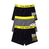 ÖTS Erkek Çocuk 3’lü Pamuklu Boxer Baskılı Ekstra Konforlu Kalıp 7290-3