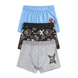 ÖTS Erkek Çocuk 3’lü Pamuklu Boxer Baskılı Ergonomik Tasarım 7718-3