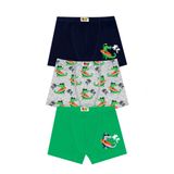 ÖTS Erkek Çocuk 3’lü Pamuklu Boxer Baskılı Premium Günlük Kullanım 7814-3
