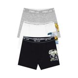 Öts Erkek Çocuk Boxer 3'lü (%96 Pamuk -%4 Elastan), 7238-3, Gri, 1-2 Yaş