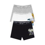 Öts Erkek Çocuk Boxer 3'lü (%96 Pamuk -%4 Elastan), 7238-3, Gri, 3-4 Yaş