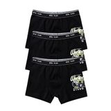 Öts Erkek Çocuk Boxer 3'lü (%96 Pamuk -%4 Elastan), 7238-3, Siyah, 7-8 Yaş