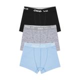 Öts Erkek Çocuk Boxer 3'lü (%96 Pamuk -%4 Elastan), 7239-3, Renkli, 7-8 Yaş