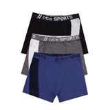 Öts Erkek Çocuk Boxer 3'lü (%96 Pamuk -%4 Elastan), 7266-3, Renkli, 1-2 Yaş