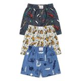 Öts Erkek Çocuk Boxer 3'lü Baskılı (%100 Pamuk) - 1 - 2 Yaş - Renkli