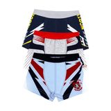 Öts Erkek Çocuk Boxer 3'lü Baskılı (%96 Pamuk -%4 Elastan), 7235-3, Renkli, 9-10 Yaş