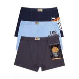 Öts Erkek Çocuk Boxer 3'lü Baskılı (%96 Pamuk -%4 Elastan), 7242-3, Renkli, 7-8 Yaş