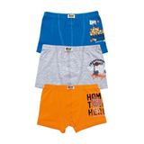 Öts Erkek Çocuk Boxer 3'lü Baskılı (%96 Pamuk -%4 Elastan), 7249-3, Renkli, 1-2 Yaş