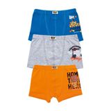 Öts Erkek Çocuk Boxer 3'lü Baskılı (%96 Pamuk -%4 Elastan), 7249-3, Renkli, 5-6 Yaş