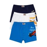 Öts Erkek Çocuk Boxer 3'lü Baskılı (%96 Pamuk -%4 Elastan), 7254-3, Renkli, 7-8 Yaş