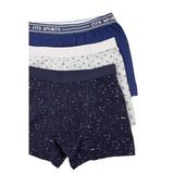 Öts Erkek Çocuk Boxer 3'lü Baskılı (%96 Pamuk -%4 Elastan), 7260-3, Renkli, 3-4 Yaş