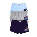 Öts Erkek Çocuk Boxer 3'lü Baskılı (%96 Pamuk -%4 Elastan), 7318-3, Renkli, 3-4 Yaş