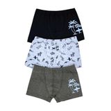 Öts Erkek Çocuk Boxer 3'lü Baskılı (%96 Pamuk -%4 Elastan), 7364-3, Renkli, 11-12 Yaş