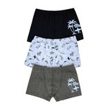 Öts Erkek Çocuk Boxer 3'lü Baskılı (%96 Pamuk -%4 Elastan), 7364-3, Renkli, 7-8 Yaş