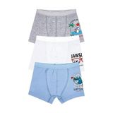Öts Erkek Çocuk Boxer 3'lü Baskılı (%96 Pamuk -%4 Elastan), 7392-3, Renkli, 1-2 Yaş