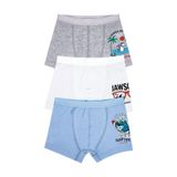 Öts Erkek Çocuk Boxer 3'lü Baskılı (%96 Pamuk -%4 Elastan), 7392-3, Renkli, 3-4 Yaş