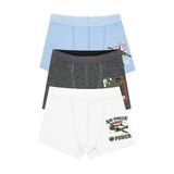 Öts Erkek Çocuk Boxer 3'lü Baskılı (%96 Pamuk -%4 Elastan), 7394-3, Renkli, 1-2 Yaş