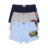 Öts Erkek Çocuk Boxer 3'lü Baskılı (%96 Pamuk -%4 Elastan), 7396-3, Renkli, 11-12 Yaş