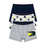 Öts Erkek Çocuk Boxer 3'lü Baskılı (%96 Pamuk -%4 Elastan), 7702-3, Renkli, 5-6 Yaş