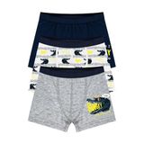 Öts Erkek Çocuk Boxer 3'lü Baskılı (%96 Pamuk -%4 Elastan), 7702-3, Renkli, 9-10 Yaş