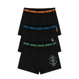 Öts Erkek Çocuk Boxer 3'lü Baskılı (%96 Pamuk -%4 Elastan), 7715-3, Renkli, 3-4 Yaş