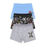 Öts Erkek Çocuk Boxer 3'lü Baskılı (%96 Pamuk -%4 Elastan), 7718-3, Renkli, 5-6 Yaş