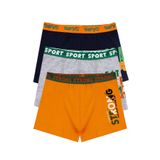 Öts Erkek Çocuk Boxer 3'lü Baskılı (%96 Pamuk -%4 Elastan), 7720-3, Renkli, 5-6 Yaş